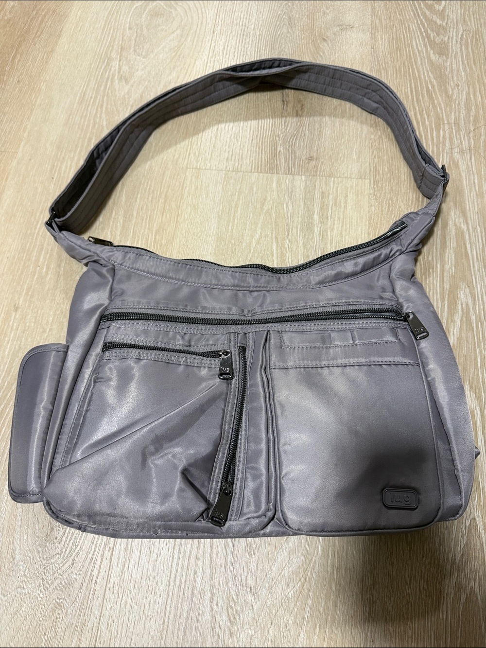 lug Gray Men's Messenger Crossbody Bag